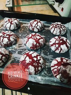 Foto resep Red Velvet Crinkle Cookies