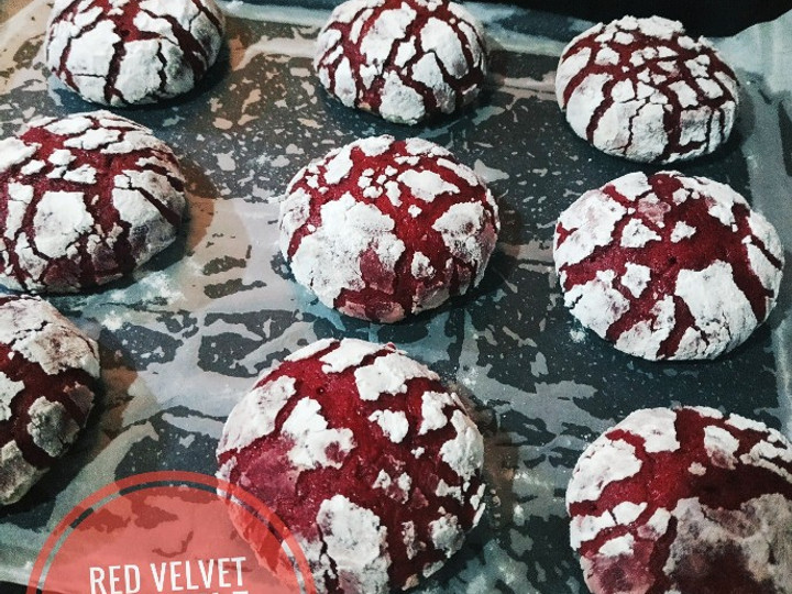Resep Red Velvet Crinkle Cookies, Bikin Ngiler