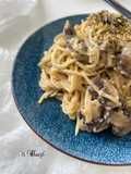 Creamy fettuccine pasta