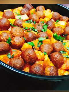 صورة لوصفة كرات اللحم بالبطاطس