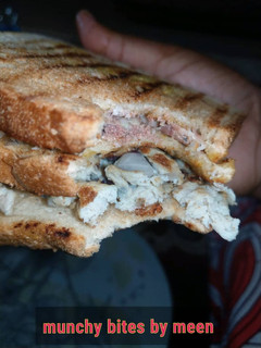 A picture of Meen's Pan Grilled Sandwich.