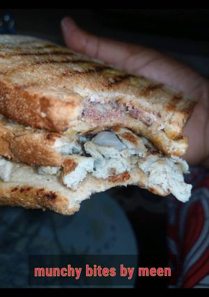 A picture of Meen's Pan Grilled Sandwich.