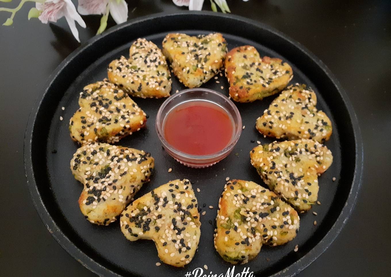 Baked Bread Sesame Tikkis