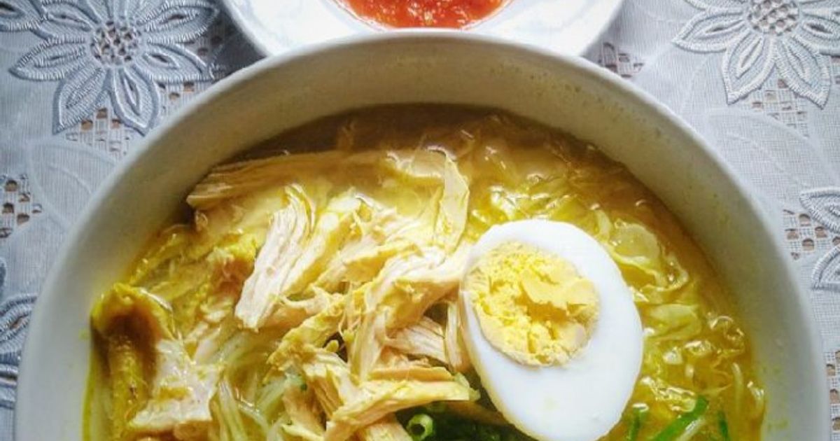 🍲 Soto Ayam Kuah Kuning,Gurih dan Segar
