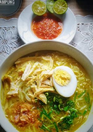 Foto resep 🍲 Soto Ayam Kuah Kuning,Gurih dan Segar