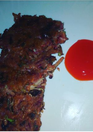 A picture of Potato n Cabbage Fritters #potatocontest.