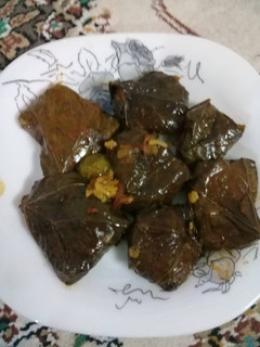 عکسی از دستور دلمه برگ مو