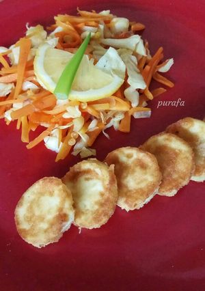 Foto resep Putih Telur Tepung dan Oseng Wortel