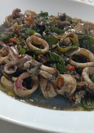 Foto resep Cumi petir hitam ala mami sari 😁