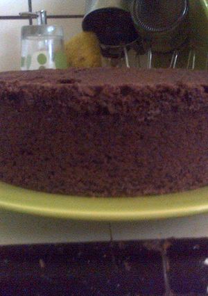 Una foto de Torta rústica de chocolate sin harina sin tacc