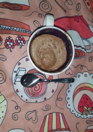 Una foto de Torta en taza (cocción en microondas)