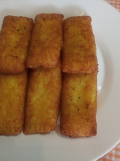 Una foto de Crujientes de patatas con queso y espinacas en Freidora de Aire o Horno