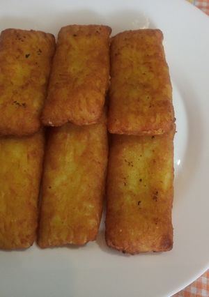 Una foto de Crujientes de patatas con queso y espinacas en Freidora de Aire o Horno