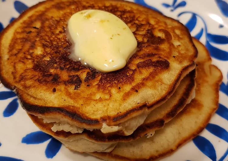 Recipe of Quick Silver dollar vegan pancakes