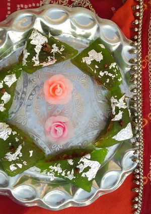 A picture of Gulkand paan.