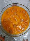 Pudding Susu Topping Jeruk, Anggur dan Sirup