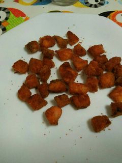 Una foto de Salmón frito, especial para niños