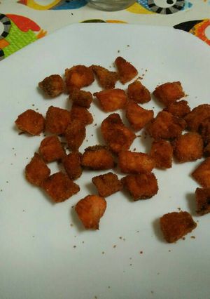 Una foto de Salmón frito, especial para niños