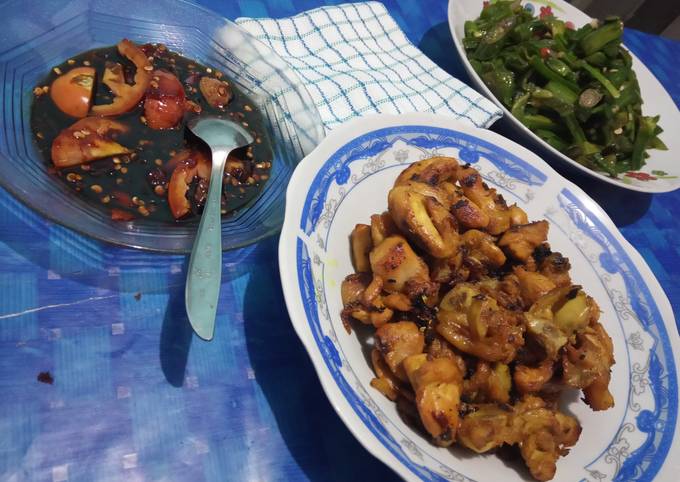 Oseng kering ayam sambal kecap