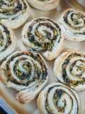 Palak paneer pinwheel samose