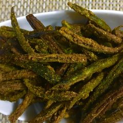 A picture of Kurkuri bhindi.