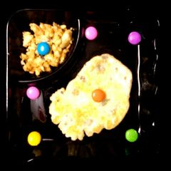 A picture of Egg Yolk omelette And Yolk Scramble.
