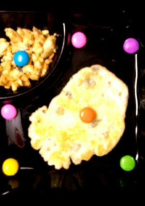 A picture of Egg Yolk omelette And Yolk Scramble.