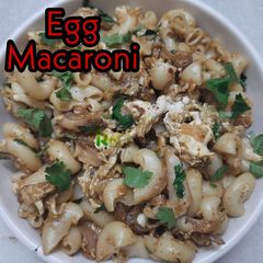 A picture of Egg macaroni recipe|Spicy masala egg pasta.