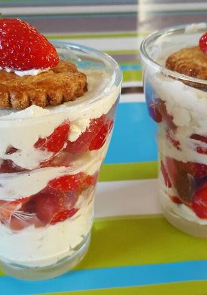 Une photo de Cheese-ramisu fraises