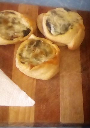 Una foto de "Empanadas abiertas de verdura" 🌮