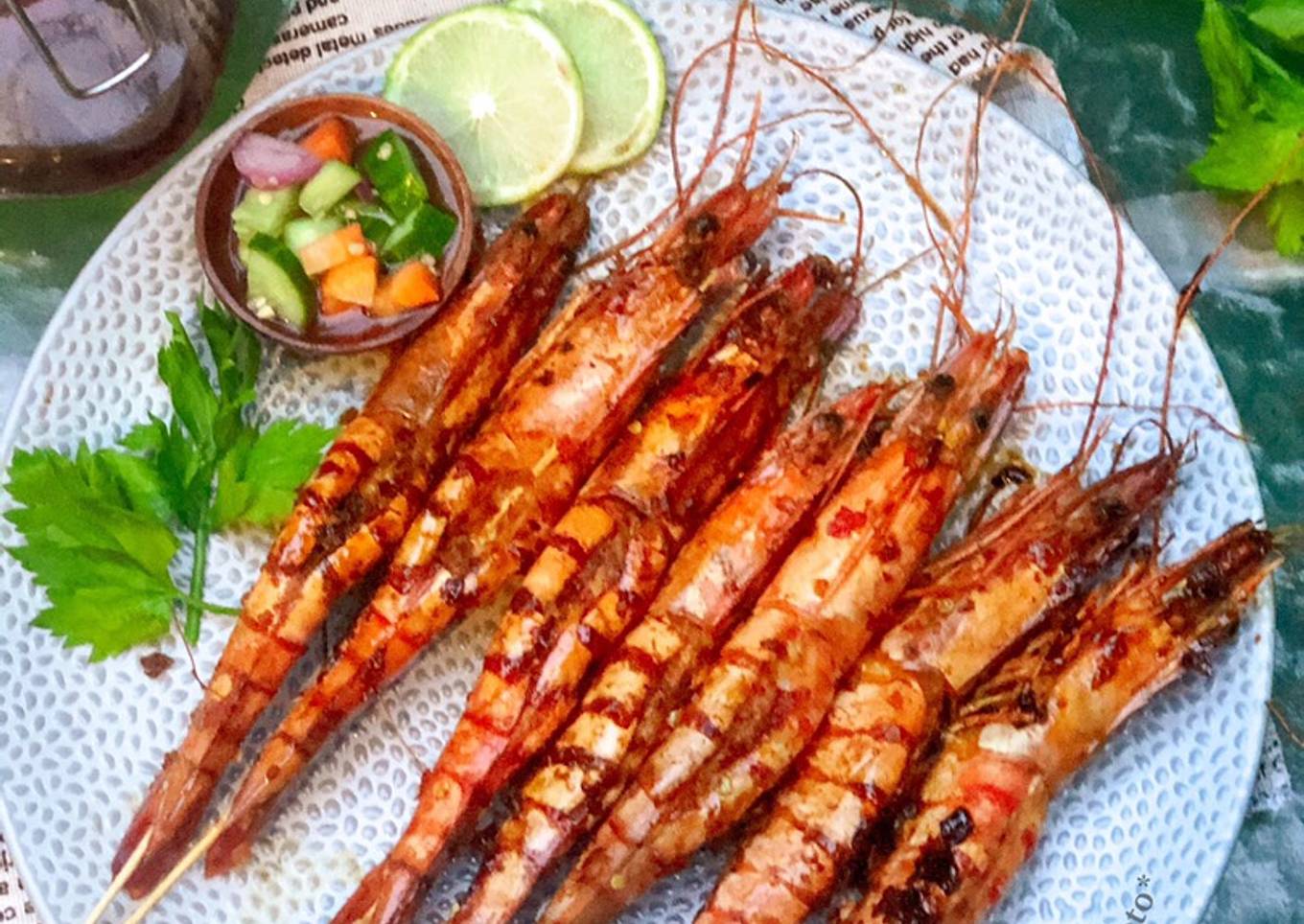 Sate Udang Pedas Gurih