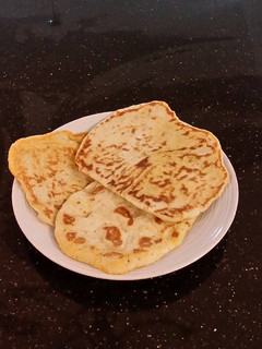 A picture of Garlic Black Pepper and Cheese Flatbread.