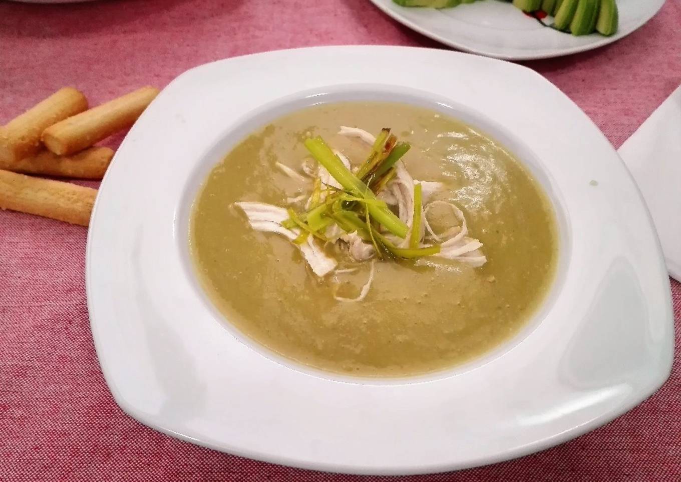 Crema de puerros