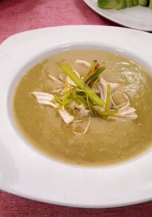 Una foto de Crema de puerros
