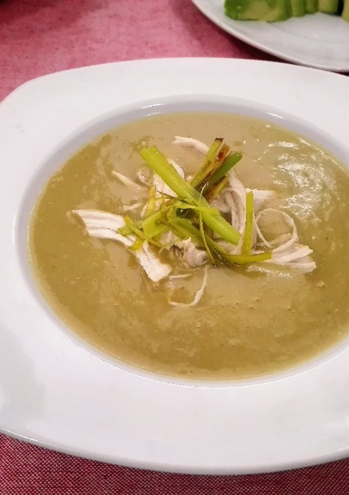 Una foto de Crema de puerros
