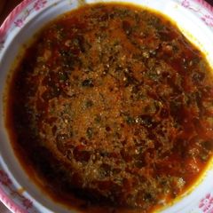 A picture of Egusi soup.