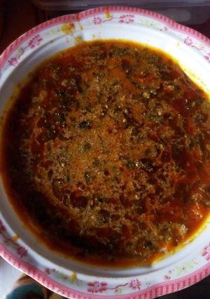 A picture of Egusi soup.