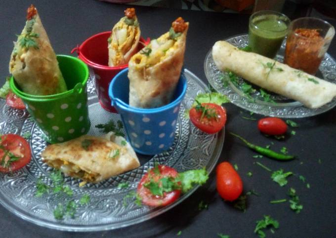 Bhujiya kathi roll Recipe