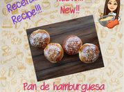 Una foto de pan de hamburguesa en panificadora