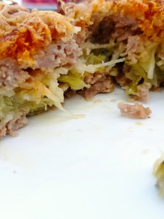Una foto de Hamburguesa rellena de zarangollo murciano