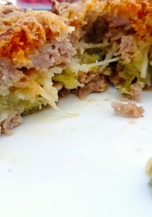 Una foto de Hamburguesa rellena de zarangollo murciano