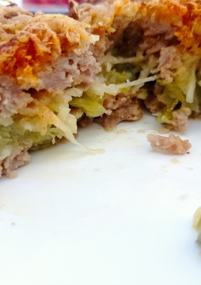 Una foto de Hamburguesa rellena de zarangollo murciano