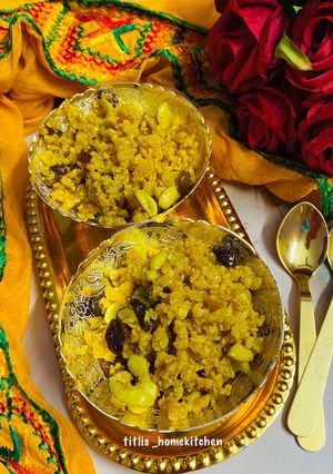 A picture of Ande ka Halwa.
