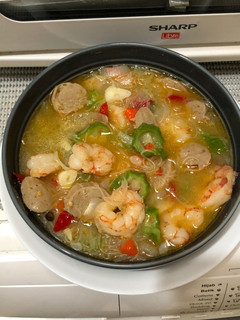 Foto resep Sayur oyong udang bakso