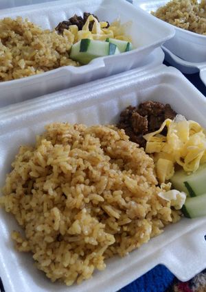 Foto resep Nasi Kebuli Daging Sapi Magig com ala Dapoer OZNON #kita berbagi