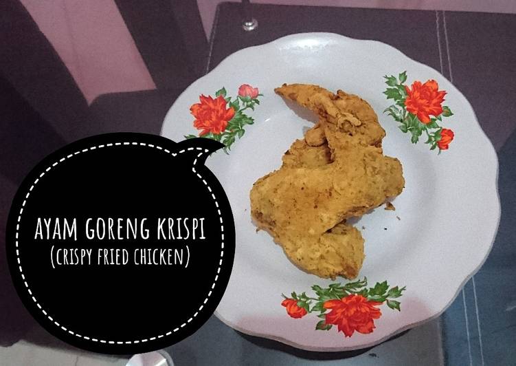 Resep Ayam goreng krispi / crispy fried chicken (mudah dan simple) yang Enak Banget