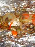 Corvina rellena al horno