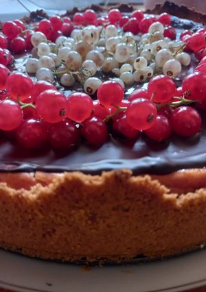 Foto di Cheese cake con crema alle fragole(cotta al forno)