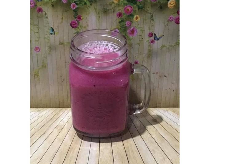 Bagaimana Menyiapkan Diet Juice Purple Sweet Potato Lemon Plum, Enak