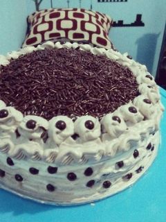 Foto resep Bolu jadul pandan Nougat,Mocca butter cream